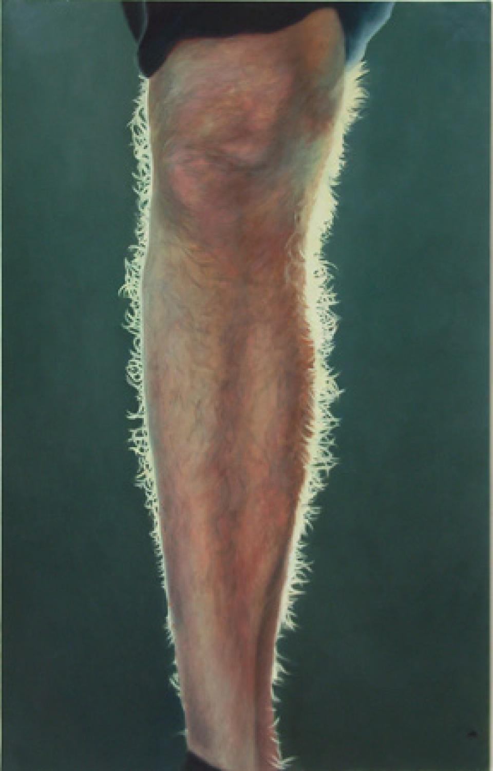 05 // Gute Waden # 03 // Ohne Titel (W X), 2006,oil on paper,62 x 40 cm