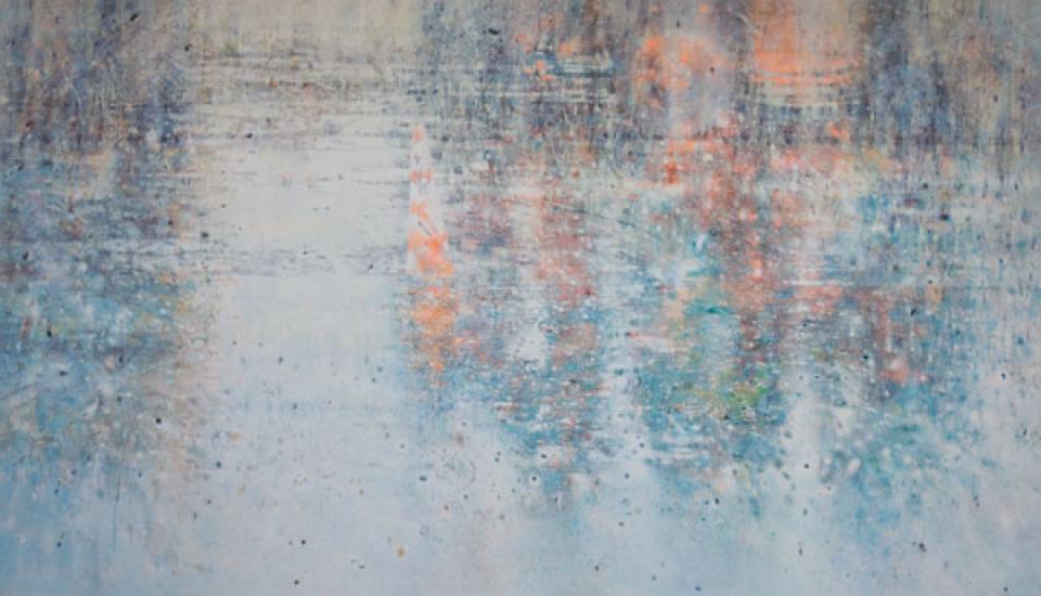 Rain # 03 // Black Spot, 2011,Acryl auf Leinwand,200 x 350 cm