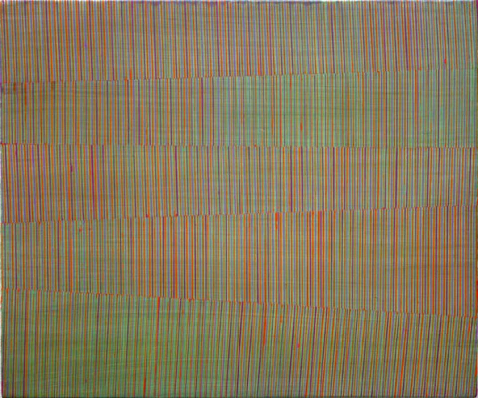 Pli 0611, 2011,acrylic on woodpannel,25 x 27 cm