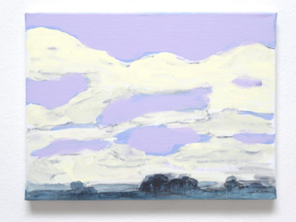  Landschaft/Malerei Norddeutsche Landschaft, 2009,acrylic on canvas,30 x 40 cm