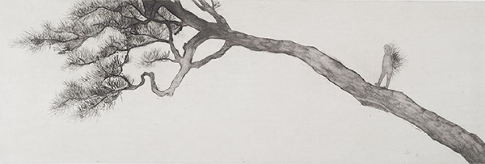 Nadelbaum, 2011,49 x 17 cm