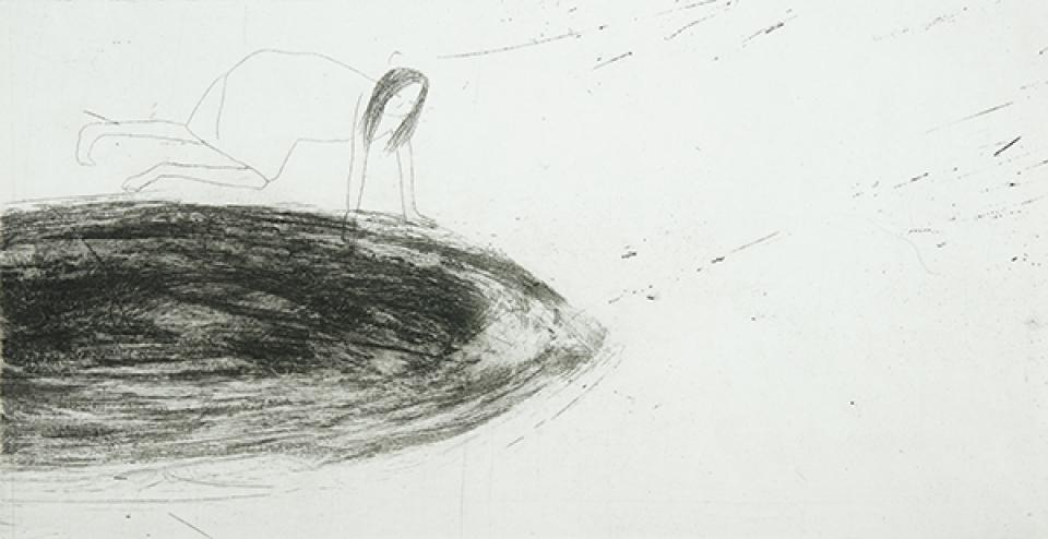 Spiegelung, 2011,34 x 17 cm